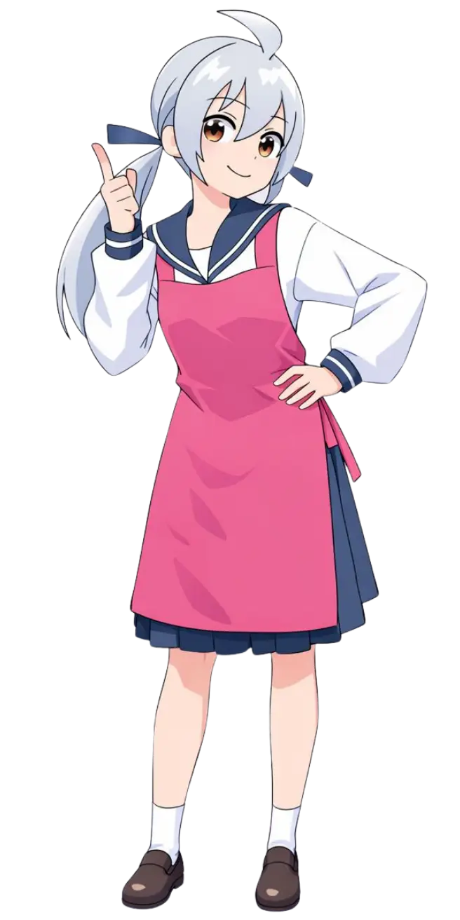 人差し指を顎に当て、考え事をしている女性